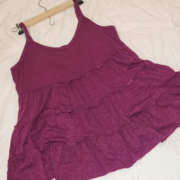 Torrid Spaghetti Strap Tiered Ruffle Tank Top/Camisole - Picture 1 of 5